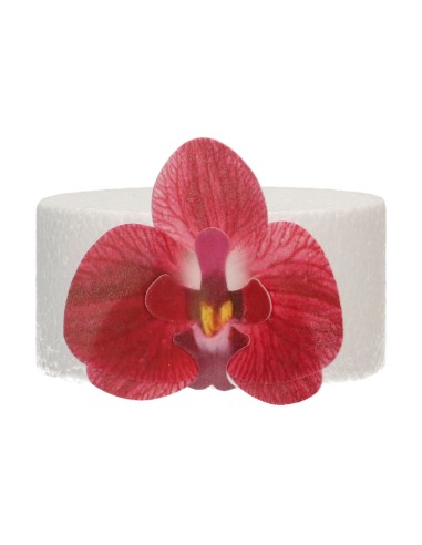 FunCakes Ouwel Bloemen Orchidee Rood Groot -10st-