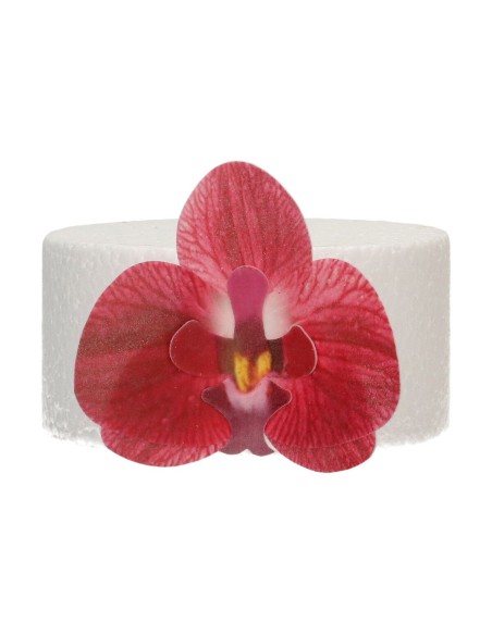 FunCakes Ouwel Bloemen Orchidee Rood Groot -10st-