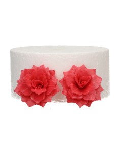 FunCakes Ouwel Bloemen Rose Rosalia Rood Medium -15st- 2