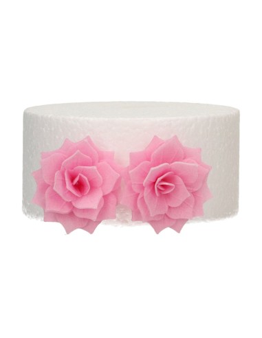 FunCakes Ouwel Bloemen Rose Rosalia Roze Medium -15st-