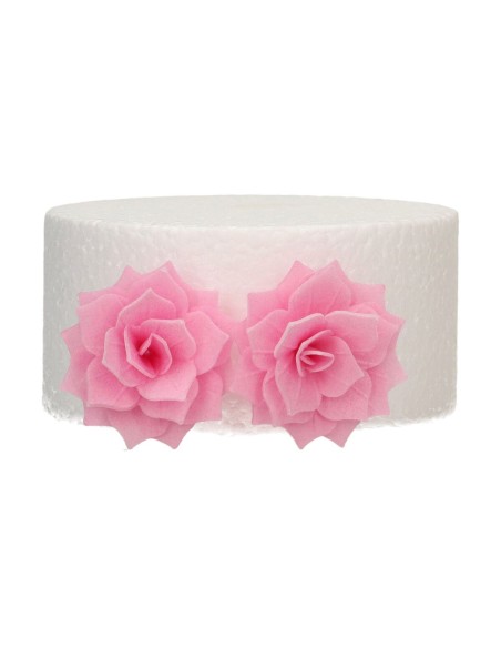 FunCakes Ouwel Bloemen Rose Rosalia Roze Medium -15st-