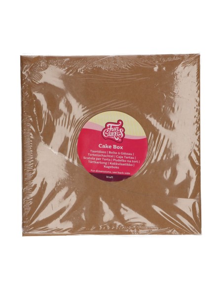 FunCakes Taartdoos Kraft 25x25x15cm -1st-