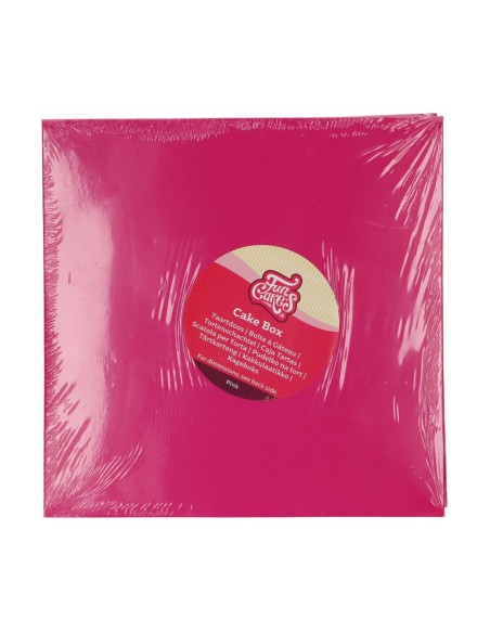 FunCakes Taartdoos Roze 25x25x15cm -1st-