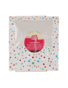 FunCakes Cupcake Doos 6 Confetti -3st-