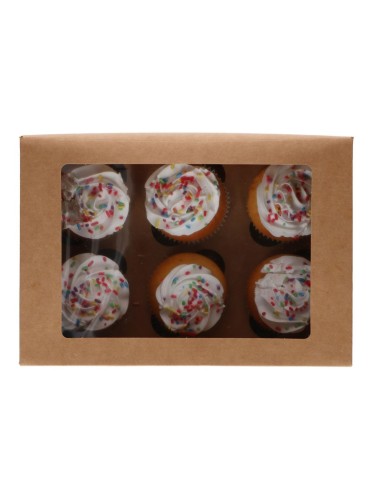 FunCakes Cupcake Doos 6 Kraft -3st-