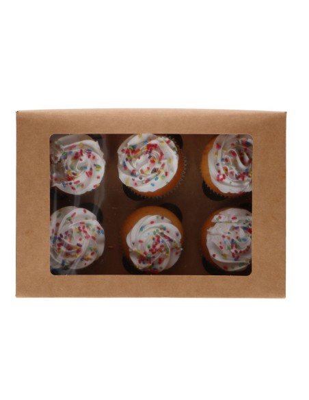 FunCakes Cupcake Doos 6 Kraft -3st-