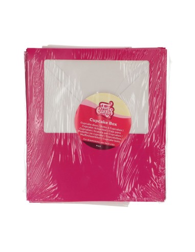 FunCakes Cupcake Doos 6 Roze -3st-