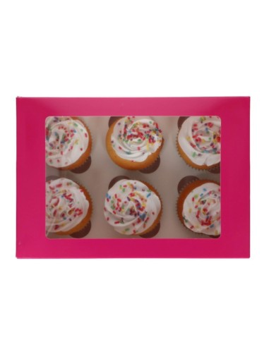 FunCakes Cupcake Doos 6 Roze -3st-