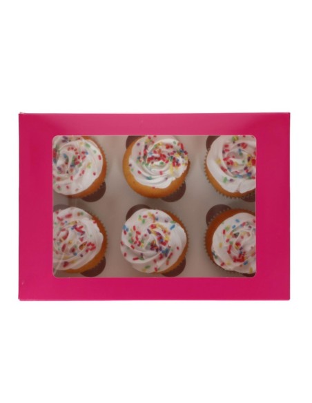 FunCakes Cupcake Doos 6 Roze -3st-