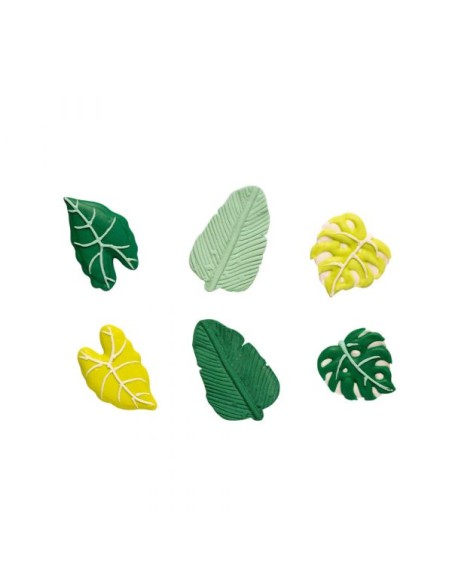 Decora Suikerdecoratie Tropische Bladeren -6st-