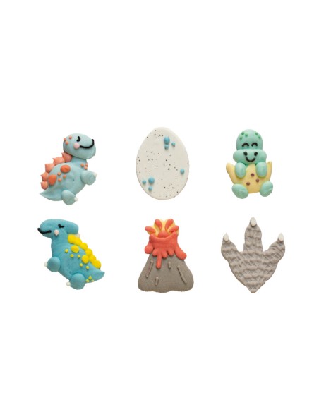 Decora Suikerdecoratie Dino -6st-