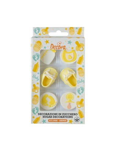 Decora Suikerdecoratie Baby Party -6st-