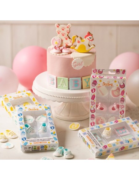 Decora Suikerdecoratie Baby Party -6st-