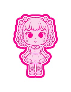 3D Uitsteker op Maat: LOL Surprise - Figuur 2 met Stempel