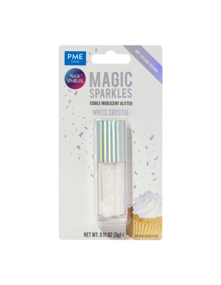 PME Magic Sparkles Eetbare Glitters Crystal White -3gr-