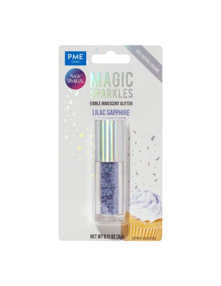 PME Magic Sparkles Eetbare Glitters Lilac Sapphire -3gr-