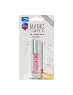 PME Magic Sparkles Eetbare Glitters Pink Topaz -3gr-