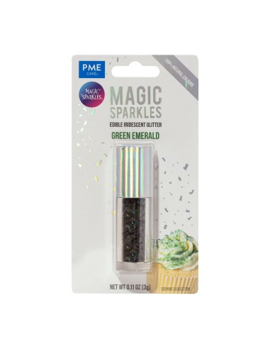 PME Magic Sparkles Eetbare Glitters Emerald Green -3gr-
