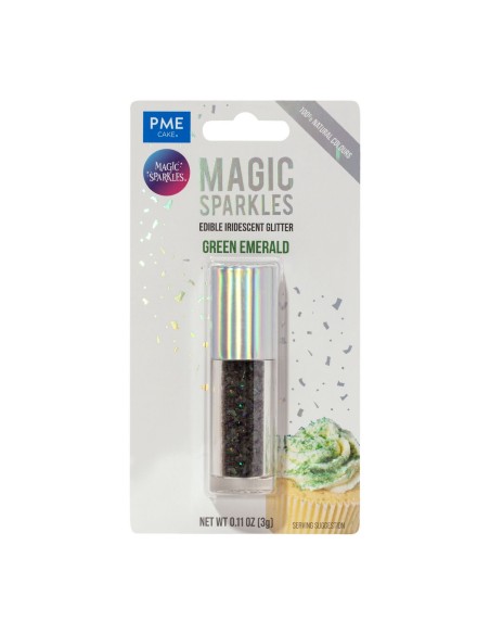 PME Magic Sparkles Eetbare Glitters Emerald Green -3gr-