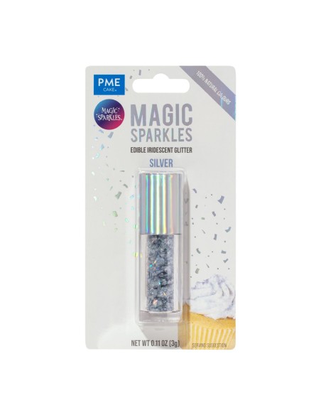 PME Magic Sparkles Eetbare Glitters Silver -3gr-