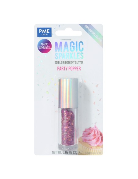 PME Magic Sparkles Eetbare Glitters Party Popper Mix -3gr-