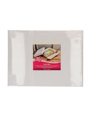 FunCakes Taartdoos Blanco Rechthoek 50x40x15cm -1st-