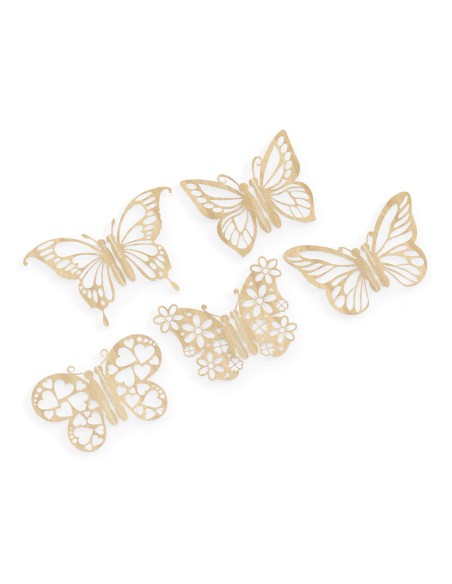 Taarttopper op Maat: 3D Vlinders Set 1 -5st-