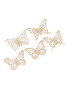 Taarttopper op Maat: 3D Vlinders Set 2 -5st-