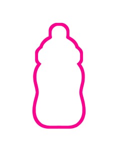 3D Uitsteker op Maat: Babyflesje