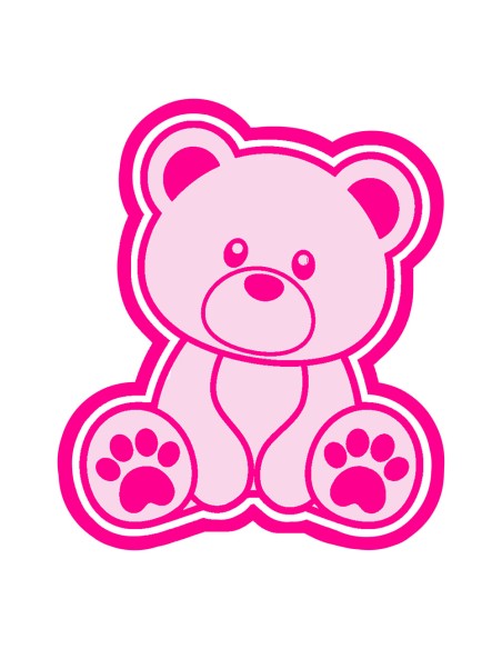 3D Uitsteker op Maat: Beertje met Stempel