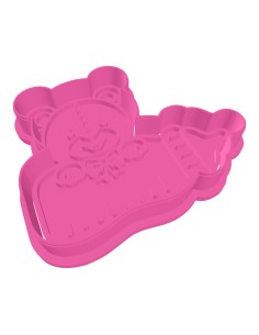 3D Uitsteker op Maat: Beertje met Fles met Stempel 2