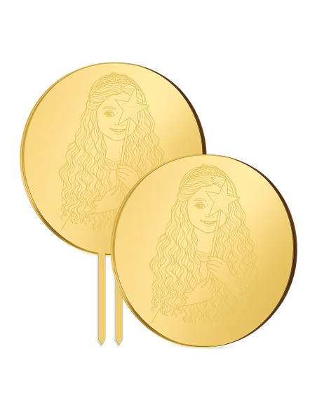 Taarttopper Ontwerp op Maat Gravure: Rond