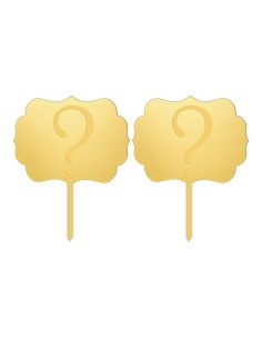 Cupcaketoppers Eigen Ontwerp Gravure: Frame 2 - 7,5 cm -2st-