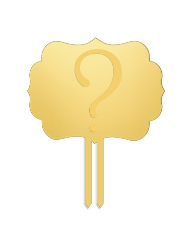 Taarttopper Eigen Ontwerp Gravure: Frame 2 - 10 cm