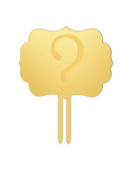 Taarttopper Eigen Ontwerp Gravure: Frame 2 - 10 cm