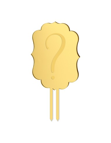 Taarttopper Eigen Ontwerp Gravure: Frame 1 - 12 cm