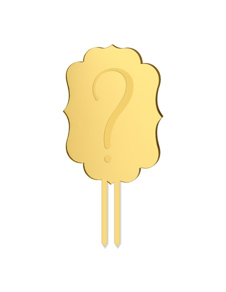 Taarttopper Eigen Ontwerp Gravure: Frame 1 - 14 cm