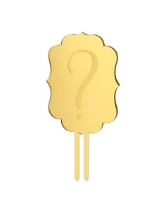 Taarttopper Eigen Ontwerp Gravure: Frame 1 - 16 cm