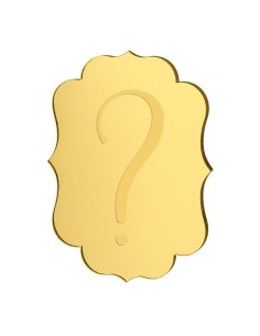 Taarttopper Front Eigen Ontwerp Gravure: Frame 1 - 10 cm