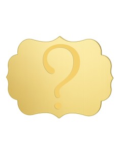 Taarttopper Front Eigen Ontwerp Gravure: Frame 2 - 14 cm