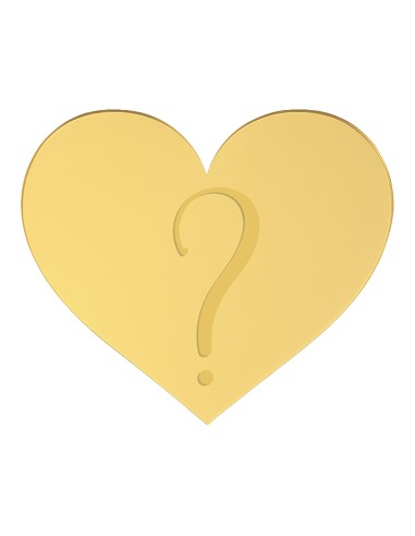 Taarttopper Front Eigen Ontwerp Gravure: Hart - 14 cm