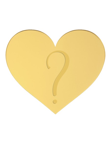 Taarttopper Front Eigen Ontwerp Gravure: Hart - 14 cm