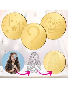 Cupcaketoppers Eigen Ontwerp Gravure: Ovaal 1 - 4 cm -8st- 2