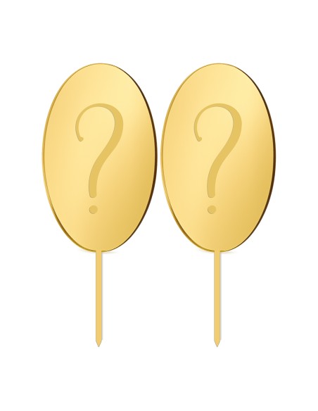 Cupcaketoppers Eigen Ontwerp Gravure: Ovaal 1 - 7,5 cm -2st-