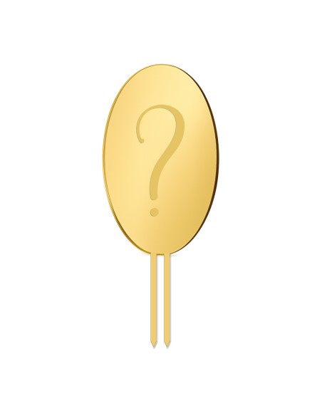 Taarttopper Eigen Ontwerp Gravure: Ovaal 1 - 16 cm