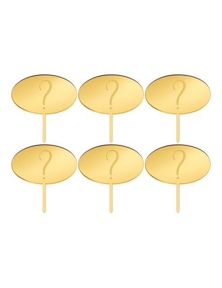 Cupcaketoppers Eigen Ontwerp Gravure: Ovaal 2 - 5 cm -6st-