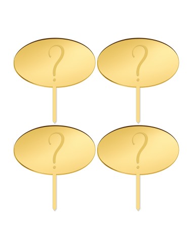 Cupcaketoppers Eigen Ontwerp Gravure: Ovaal 2 - 6 cm -4st-