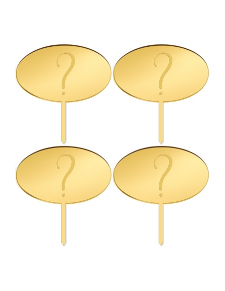 Cupcaketoppers Eigen Ontwerp Gravure: Ovaal 2 - 6 cm -4st-