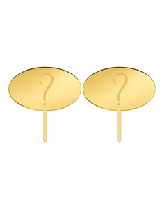 Cupcaketoppers Eigen Ontwerp Gravure: Ovaal 2 - 7,5 cm -2st-