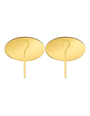 Cupcaketoppers Eigen Ontwerp Gravure: Ovaal 2 - 7,5 cm -2st-